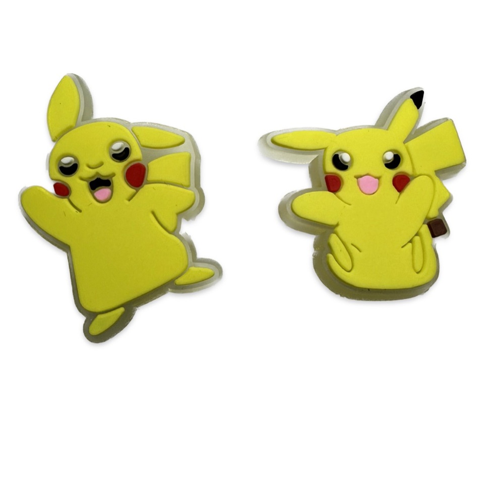 2 Piece Pikachu Pokémon Shoe Charms Croc Accessories Cute